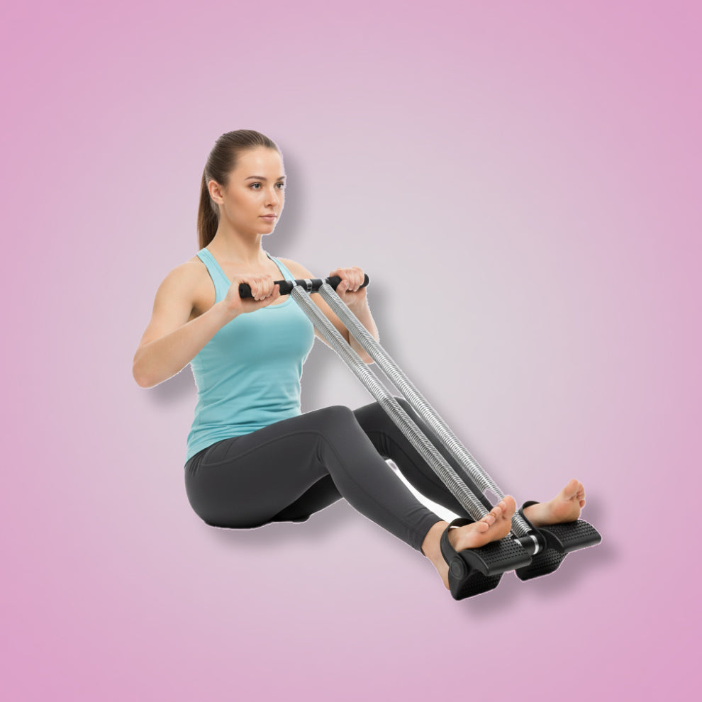 Elastic Sit Up Pull Rope Pedal Resistance Band Powerful Spring Drawstring Tummy Trimmer Equipment Portable